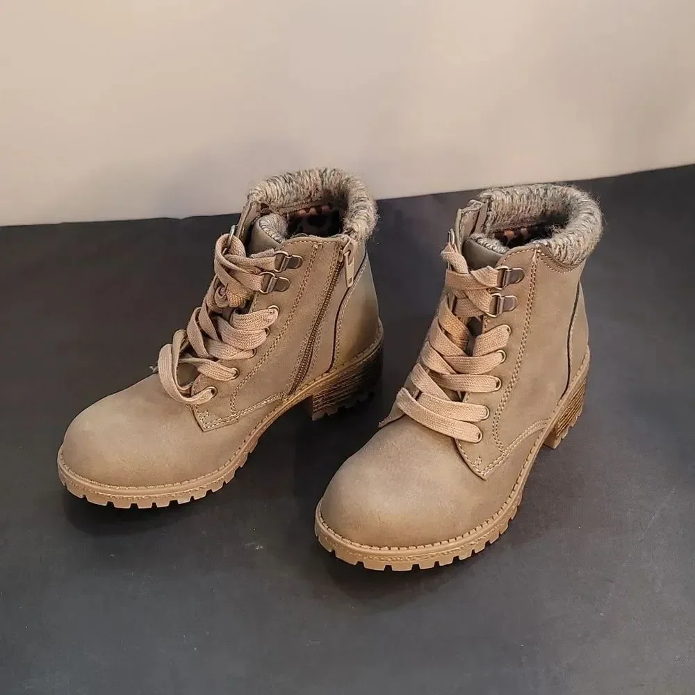 BRAND NEW MADDEN GIRL LACE UP ZIPPER CLOSURE TODDLER BOOTIE
